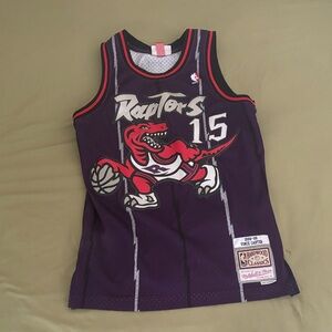 Vintage Raptors CARTER 15 Purple and Red Purple Jersey top hollywood classics